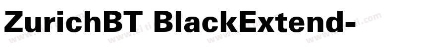ZurichBT BlackExtend字体转换